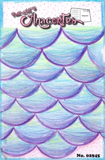 Purple and teal Scale pattern